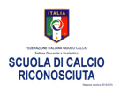 Scuola Calcio Riconosciuta